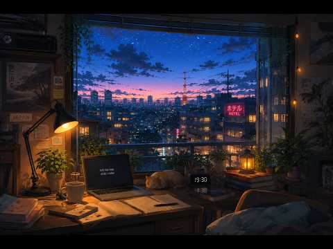 Tokyo sunset lofi 🌆 cozy anime beats for study & relaxation