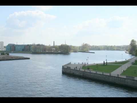View of the City of Riga from Vanšu "Cable Bridge" tilts