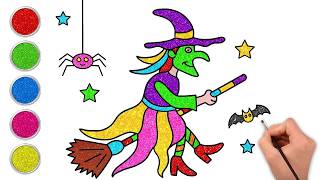 AS BRUXAS DO HALLOWEEN! Desenhos de Halloween Para Crianças | Chiki Art Brasil