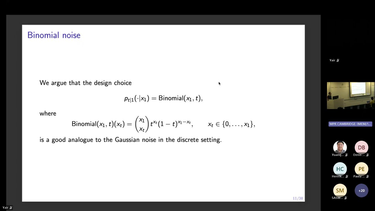 Binomial Flows: Denoising and flow matching for discrete ordinal data