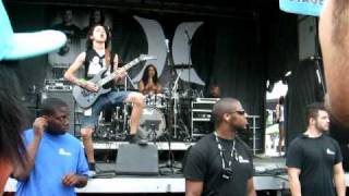 Black Tide playing Black Abyss at warped tour 2009 montreal