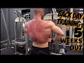 TRAINING BACK AT 5 WEEKS OUT.