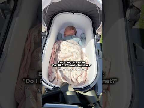 What our bassinet does that a car seat can’t. We use it daily. Totally worth it. #bassinet #doona
