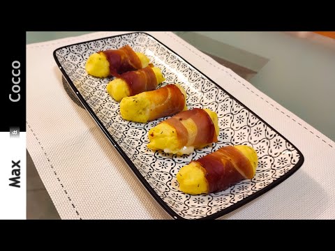 INVOLTINI di PATATE con SPECK e FORMAGGIO - SFIZIOSEEEEEE