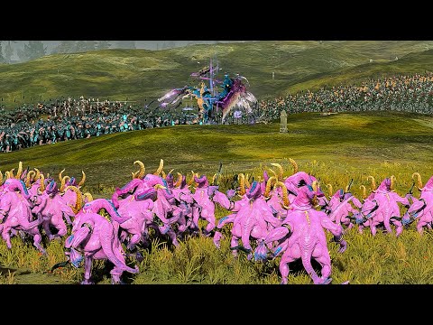 CINEMATIC BATTLE | ZHAO MING, THE IRON DRAGON VS TZEENTCH | Total War Warhammer 3