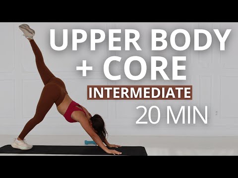 20 min Haut du corps et abdominaux | Entraînement intermédiaire intense pour des bras et des abdo...