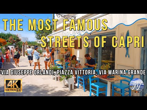 Walking Tour CAPRI | Most Famous Streets | Giuseppe Orlandi, Piazza Vittoria, Marina Grande #tourism