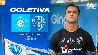 #PapãoTVGingaBet: COLETIVA PÓS JOGO DO TÉCNICO JÚNIOR ROCHA (REMO 1x2 PAYSANDU) - AO VIVO