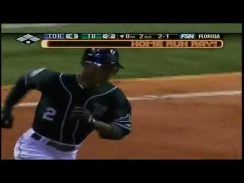 B.J. Upton 14th homerun of the season - Tampa Bay Devil Rays - July 30, 2007