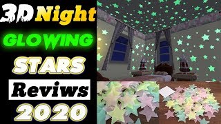 Fluorescent Night Glowing 3D Stars For Room Decoration Reviews In 2020