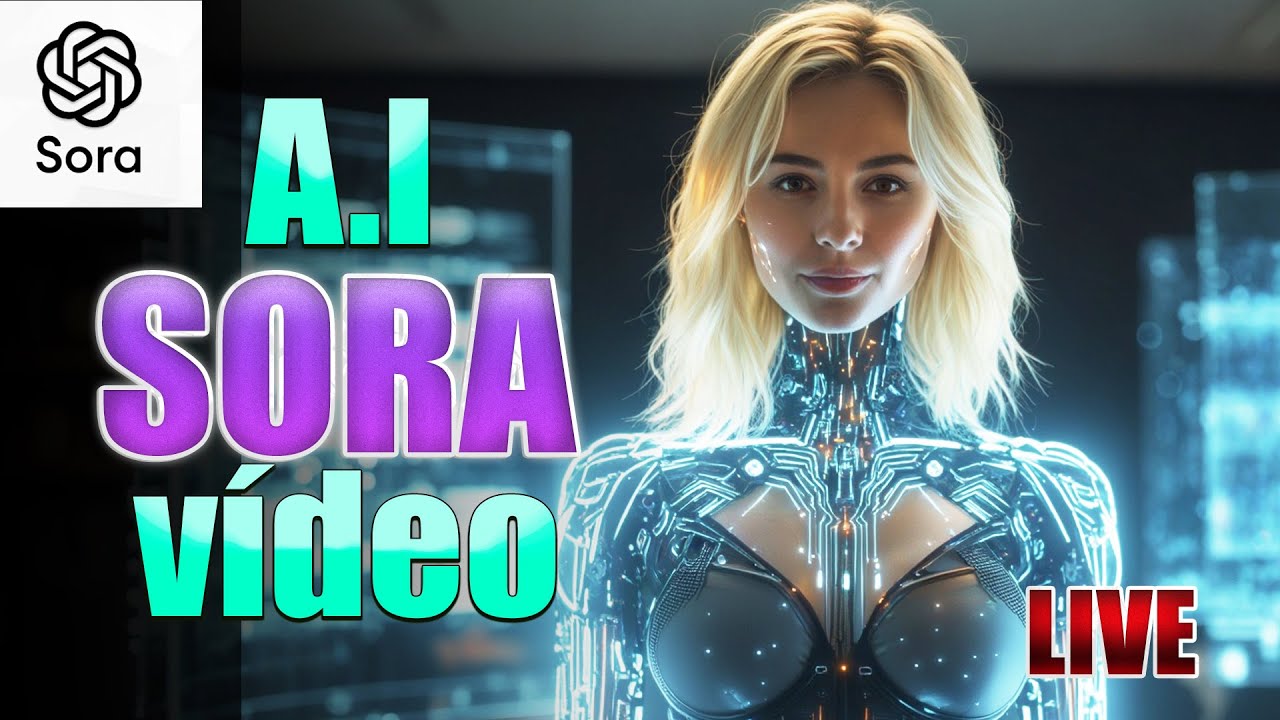 🔴 INTELIGÊNCIA ARTIFICIAL: LANÇAMENTO DO SORA!!! (LIVE + React )