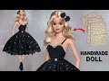 How To Make Handmade Paper Doll DIY Barbie Doll Barbie Doll Doll Dress Barbie Crafts Ideas