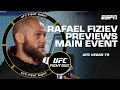 Rafael Fiziev reflects on his history with Mateusz Gamrot ahead of their fight | UFC Live