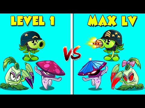 All New & Old Plants Level 1 vs Max Level - PvZ 2 Discovery Plant vs Plant