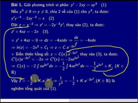 Phương trinh vi phân tuyến tính e Bernoulli