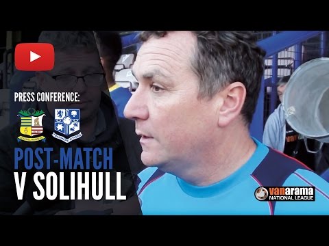 POST-MATCH: Micky Mellon (Solihull a)