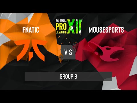 CS:GO - Fnatic vs. mousesports [Dust2] Map 1 - ESL Pro League Season 12 - Group B - EU