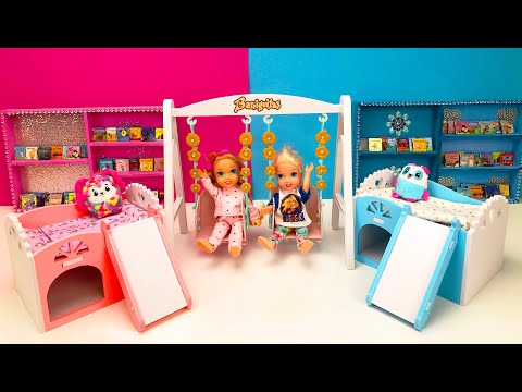 Elsa and Anna toddlers big challenge at the sleepover