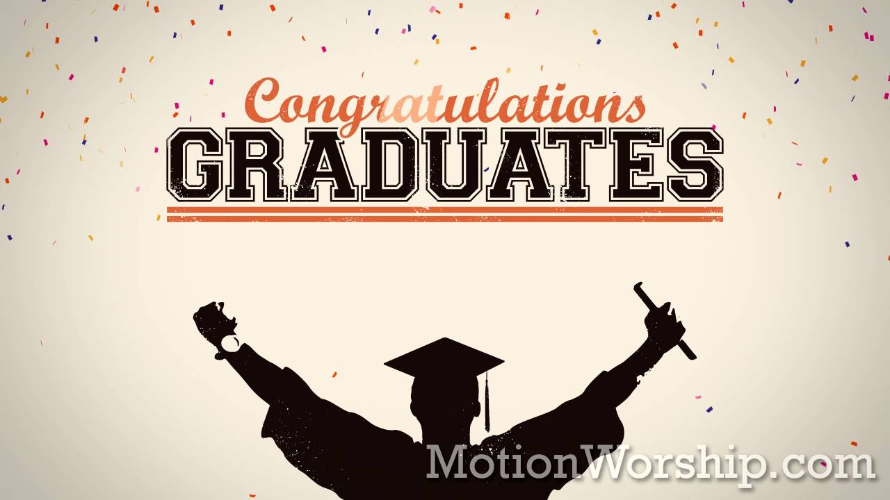 Graduation Confetti Congrats HD Loop by Motion Worship