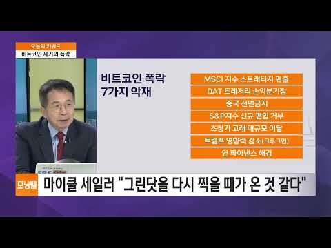 [김대호 박사의 오늘의 키워드] 일본 금리인상·비트코인 세기의 폭락·인텔-애플 동맹·환율 대반전?