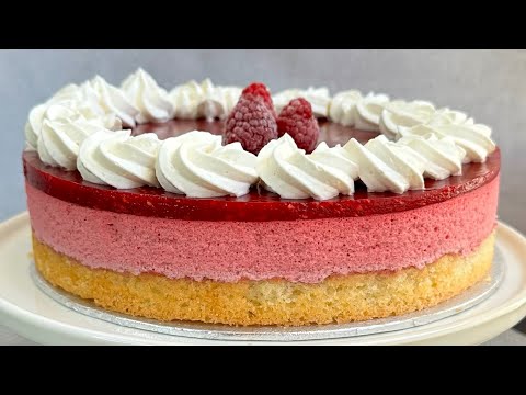 Fabuleux Dessert Léger, Frais et Facile à Faire ! Mousse Framboises | Bavarois aux Framboises !