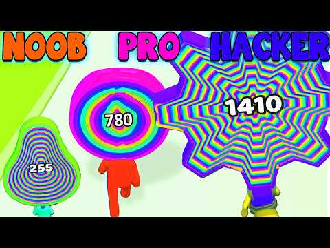 NOOB vs PRO vs HACKER - Layer Man 3D: Run & Collect [Level Up]
