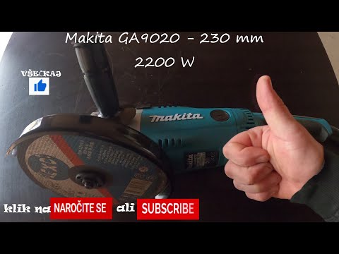 Kampinis šlifuoklis Makita GA9020 video