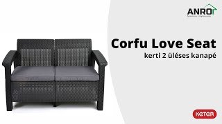 Videó: Keter Allibert Corfu Love Seat műrattan kerti kanapé