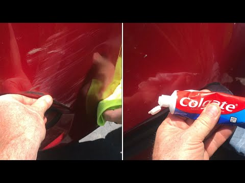 removing “small scratches” from your car with TOOTHPASTE