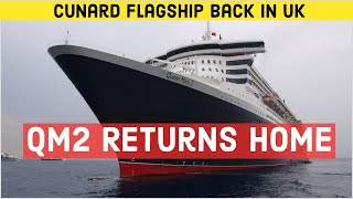 QM2 returns to Southampton | Queen Mary 2 back in the UK after cancelled 2020 World Cruise
