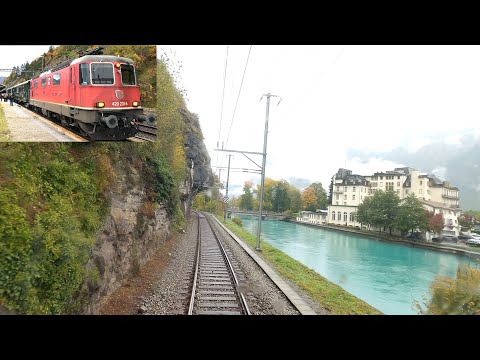★ 4K 🇨🇭Cab ride Vallorbe - Payerne - Lyss - Interlaken, Switzerland [10.2020]