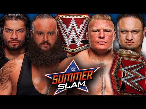 FULL MATCH: Lesnar vs. Reigns vs. Joe vs. Strowman - Universal Title Match: SummerSlam 2017 ON PS5