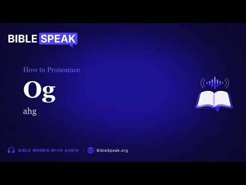 How to Pronounce Og video thumbnail