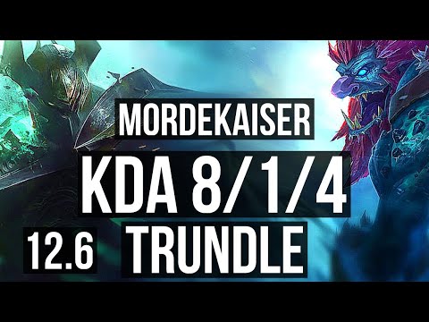 MORDEKAISER vs TRUNDLE (JNG) | 8/1/4, 1600+ games, 1.2M mastery | EUW Diamond | 12.6