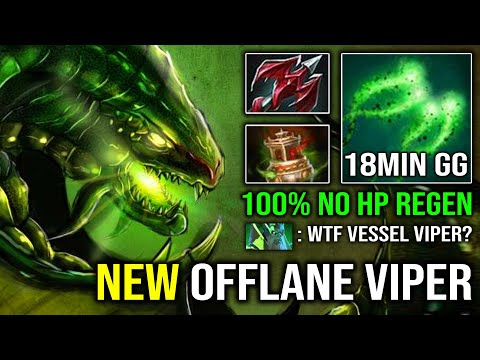 100% ZERO REGEN First Item Spirit Vessel EZ Counter Necrophos 18Min GG with Offlane Carry Viper DotA