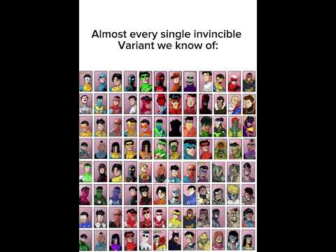 Almost every single invincible variant known to fans #invicible #invincibleseason3 #markvariants