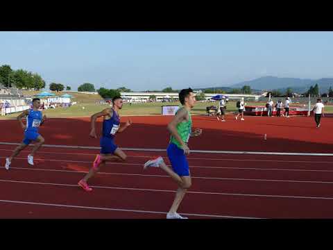 Salih Teksöz (TUR) 800 m 1:47,95 1st Place Balkan Championships Kraljevo 2023