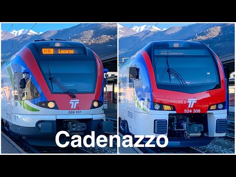 Stazione di Cadenazzo | Stadler FLIRT 3 | RE 80 | Bahnverkehr in Cadenazzo
