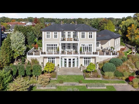 Spektakuläre Villa im mediterranen Stil, Wellnessbereich mit Innenpool und freiem Weserblick