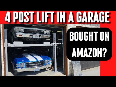 Four Post Car Lift in a 10' Garage