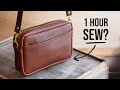 DIY Leather Crossbody Bag Sew In Under 2 Hours