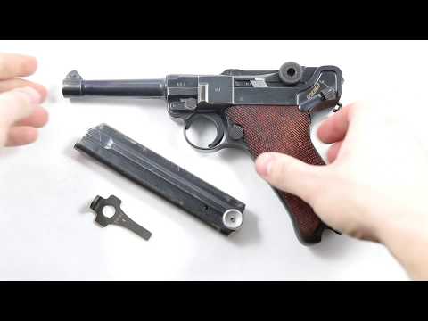 Luger Takedown / Field Strip P.08 Pistole - 2. Weltkrieg