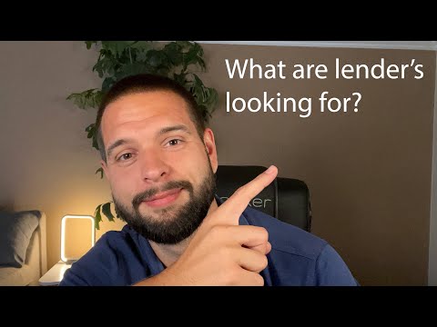What are lender's looking for?
