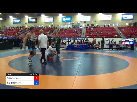 2018 Marine Corps US Open/Senior Men's Freestyle 92 Con 8 #2 - Cody Walters (Bull) Vs. Tanner Ornd