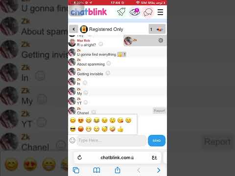 @chatblink unlimited spam own the chatroom