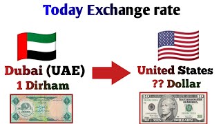 Download lagu How much 1 Dubai Dirham rate in US dollar | US Dollar to UAE dirham exchange rate today | USD to AED mp3