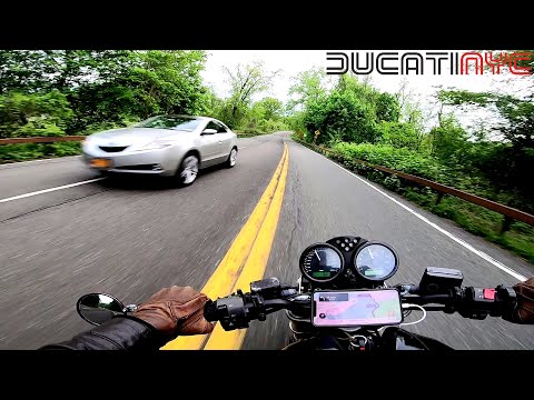 Ducating from Catskills to NYC -  Pt 5 -  route 9W, fast corners + twisties in NYC's backyard v1007