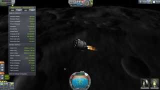 preview picture of video 'Landing on the Mun in Kerbal Space Program.'