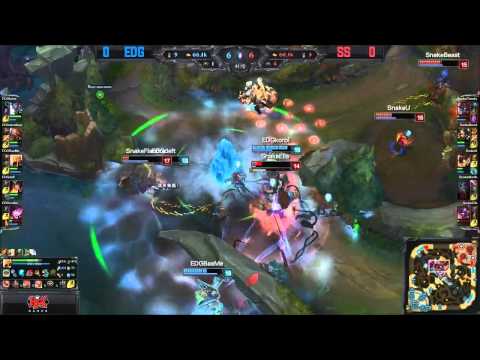 Edward Gaming vs Snake LPL Summer 2015 W2D1 Game 1 Highlights