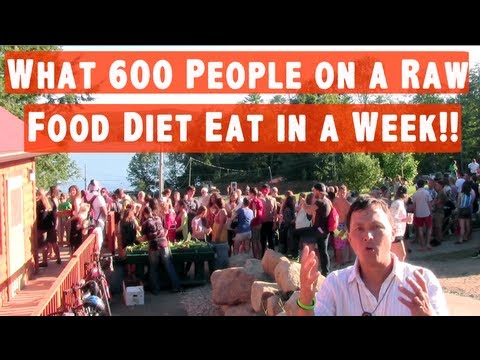 What 600 People On A Raw Food Diet Eat In A Week Video
